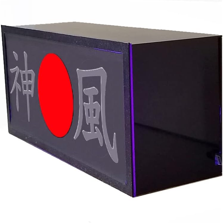 Kamikaze Light Box,Wireless Remote Control Light Box,Multiple Dynamic Lighting Modes Night Lights,Led Desk Lamp Illuminated Sign,Pub Studio Cafe Home Decor Usb,Black