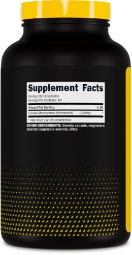Primaforce Creatine Monohydrate Capsules (3,000mg) 240 Capsules - Image 4