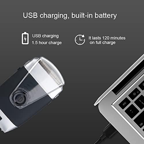 Electric Razors for Men, Powerful Electric Shaver Wet Dry Electric Razor for Men Grooming Washable foil Beard Facial Shaving Machine Rechargeable USB