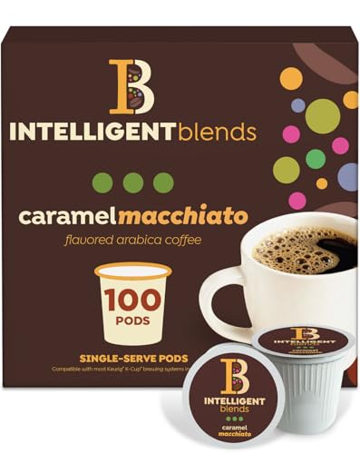 Intelligent Blends Caramel Macchiato Coffee Pods (100 ct), Medium Roast