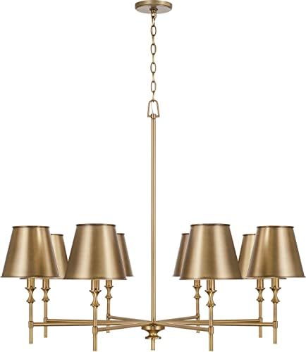 Capital Lighting 8 Light Chandelier in Mid-Century Modern Style-33 Inches Tall and 41 Inches Wide 449781Ad-707