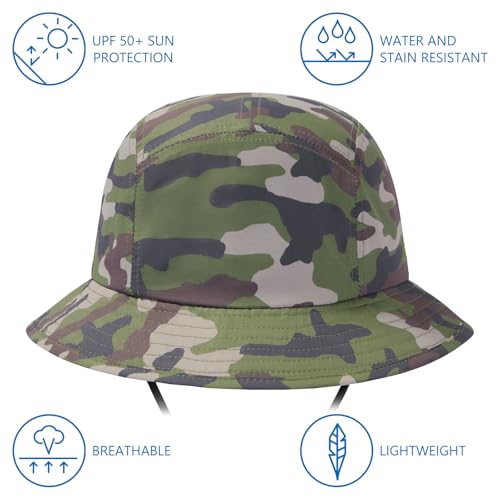 Image of BASSDASH UPF50+ Fishing Bucket Hat for Men Women Lightweight Water Resistant Packable Outdoor Summer Sun Hats FH13