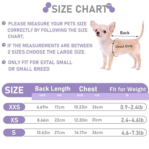 Kallfir'S Cutie 2 Pieces Dog Sweater For Small Dogs Chihuahua Clothes Spring Winter Cute Knitwear Turtleneck Thick Warm Clothes For Yorkie Cat Extra Small Dog Clothes  thumb #5