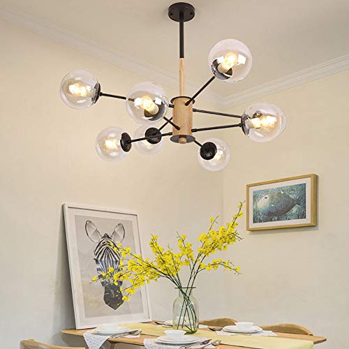 Lustres de luxe E27 Nordic Molecule en blanc laiteux pour intérieur raffiné - 6