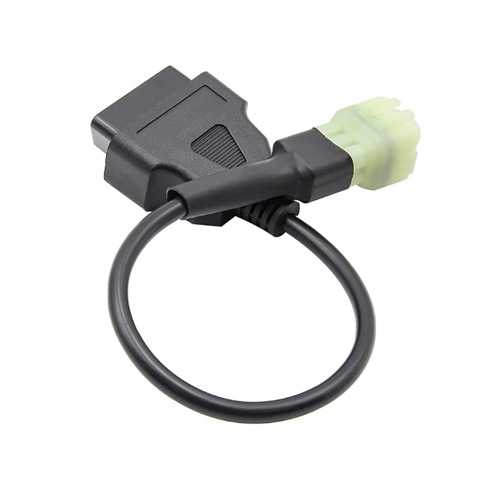 Riloer Cable adaptador 6 pines en 16 pines para motocicleta KTM de 6 pines, motocicleta OBD 6 Pin adaptador Cable