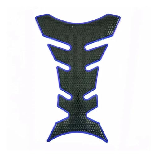 Protège-réservoir moto en carbone bleu pour un look racing unique