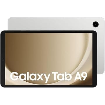Samsung Tablet Android Galaxy Tab A9 WiFi, 8 GB de RAM, 128 GB de armazenamento, prata (Versão KSA)