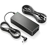 【Spécifications d'alimentation】Plage de tension d'entrée : AC100–240 V 50–60 Hz ; taille du connecteur : 6,5 x 4,4 mm ; sortie DC 18 V-20 V 2 A-4 A 80 W (max) ; adaptateur d'alimentation pour TV AC pour Samsung LG.