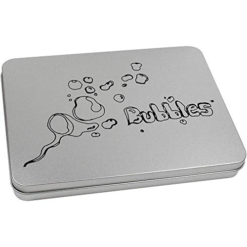 Azeeda 220mm 'Bubbles' Metal Hinged Tin/Storage Box (TT00120347)