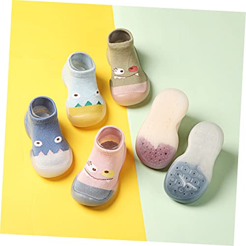 VALICLUD Socks Shoes First Babies Slipper Socks House Shoes Non Socks White Indoor Knitted Walking2