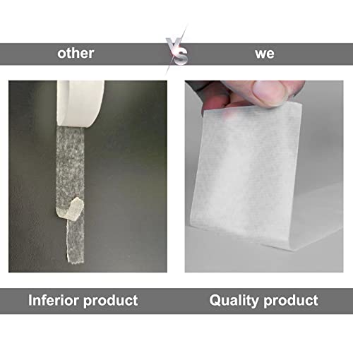 Birllaid 1/2 Inch X 200 Feet Fabric Tape Double Sided,Clear Double-Sided Stitch Witchery No Sew Hemming Tape,Easy To Remove And Thin #TOP3