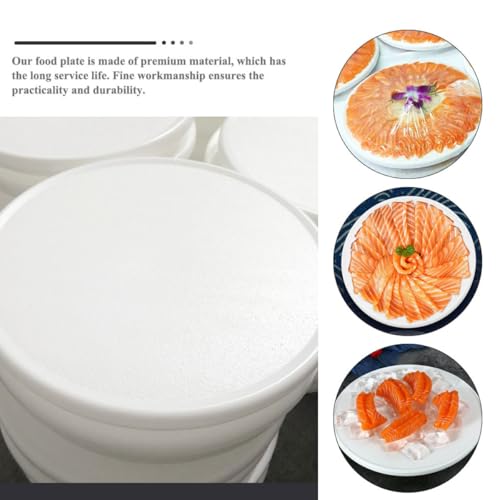 Plato sushi rectangular plástico 24 cm blanco miniatura 7