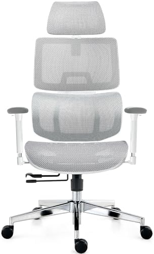 Chaise de Bureau, Fauteuil Ergonomique Professionnel - Dossier Me...