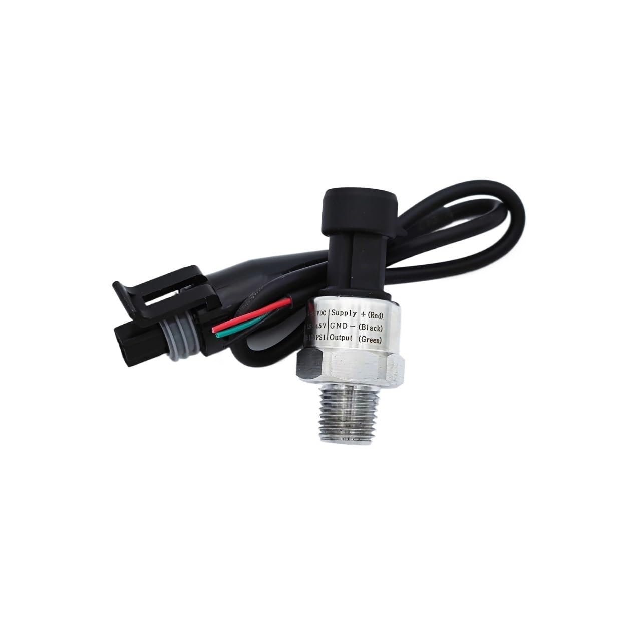 Trasduttore trasmettitore sensore di pressione per acqua, olio, gas, aria 1/4NPT 5-12V ceramica 5-300psi opzionale (uscita 0.5-4.5V-80psi)