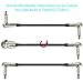 Devinal Guitar Patch Cable 12 inch, Instrument Effects Adapter Set 3 Pack, Pedal Boards Cord 1 feet kit, 1/4 Mono Right Angle Pancake Type Connectors, Ts Low-Profile Plug