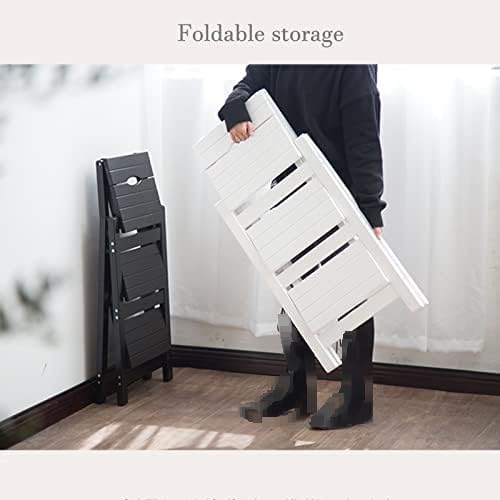 Escalera plegable de madera con 2 peldaños para hogar 4