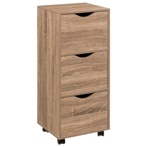 Torre 3 cajones con Ruedas Natural ⭐