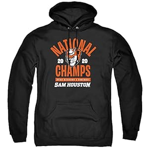Sam Houston State University Official Bearkats NCAA Division 1 Football National Champs Unisex Adult Pull-Over Hoodie ,Black, Medium (CLCSAM228-AFTH-2)