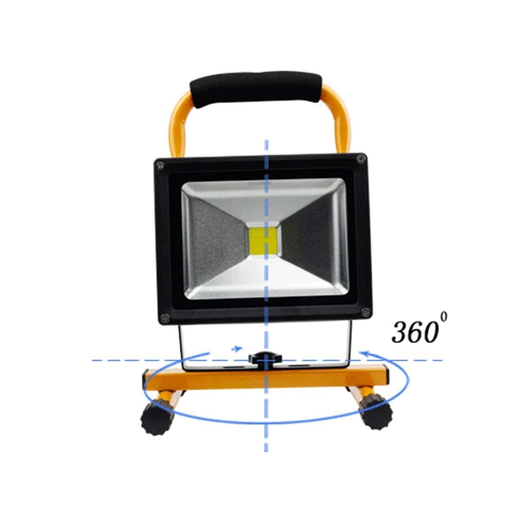 Proiettore LED Ricaricabile da 4000Lm E 50W, Supporto Portatile, Impermeabile Ip65, Proiettore Architettonico, Proiettore Portatile, Luce Esterna Ricaricabile