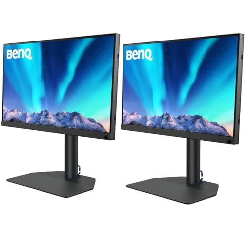 Image of BenQ SW272Q 27-inch 2K 90W USB-C Photographer MacBook /Windows Compatible Monitor, 99% Adobe RGB, 100% sRGB, TUV Anti-Reflection Cert, 1.07 Billion Colors, 16-bit 3D LUT, Wireless Hotkey Puck 2-Pack