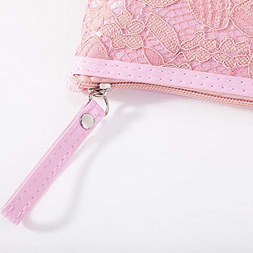 Outflower Lace Cosmetic Bag Wash Bag Travel Storage Bag Make Up Toiletry Bags Storage Organiser for Women, Ladies 