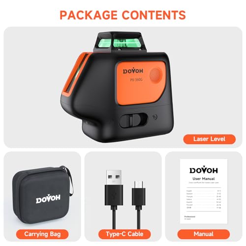 DOVOH Plumb Dot Laser Level 360 Self Leveling, PV-360G - image 7