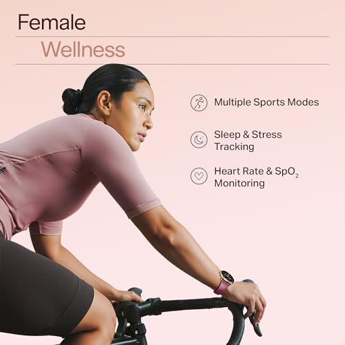 Image of boAt Chrome Iris Fashion Smart Watch for Women - Elegant Ultra-Sleek Dial, Light-Weight Metal Body, 1.32 inch AMOLED Display, 1000 Nits, AOD, Female Wellness Tracking Watch for Woman (Velvet Wine)