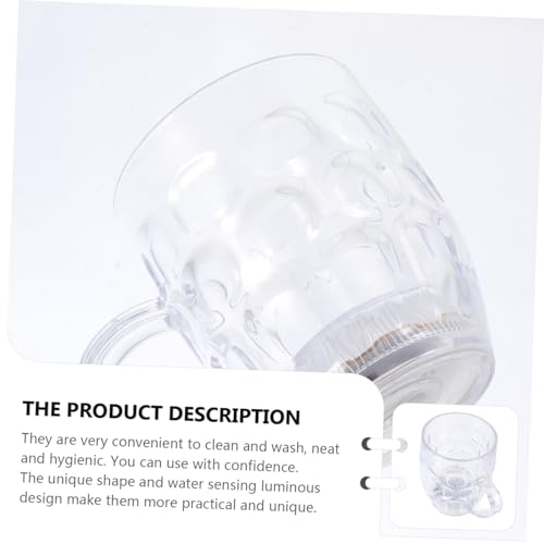 VOSAREA 2 Peças De Cerveja Luminescente Copos De Bar LED Copos De Bebida LED Iluminam Copos De Festa