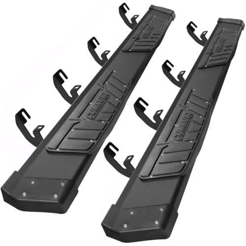 COMNOVA AUTOPART Aluminum Running Boards Compatible with 2015-2026 Chevy Colorado/GMC Canyon Crew Cab. 6.5 Inch Colorado Side Steps Step Bars Rock Sliders. Colorado Running Boards with 8 Brackets.