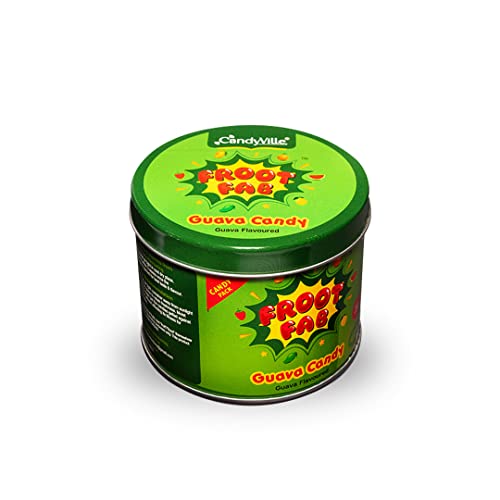 Image of CandyVille FrootFab Guava Candy Tin (680g - Pack of 2) | Refreshing Guava Flavoured | After Meal | Fruit Flavoured Candy Tin