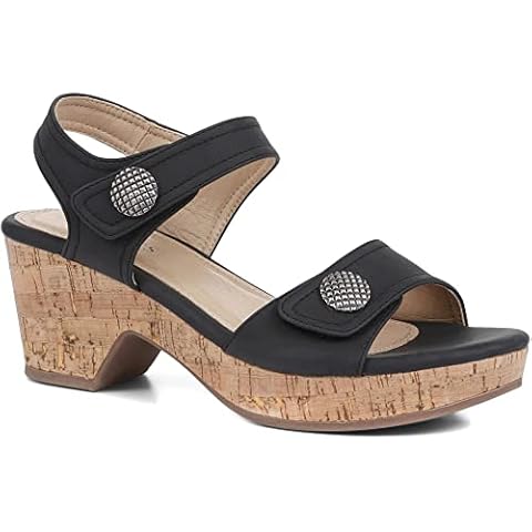 Pavers Ladies sandals smart in Ladies Dual/Multi fit from these Womens sandals feature comfort ideal for formal wear | BAIZH35053 | 321 470 - Black Size 8 UK Cover