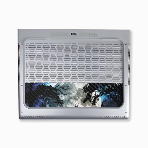 Image of Carbon Fiber Tablet Skin Compatible with Alienware X16 R2 (2024) - Moonlight Deer - Premium 3M Vinyl Protective Wrap Decal Cover - Easy to Apply | Crafted in The USA by MightySkins