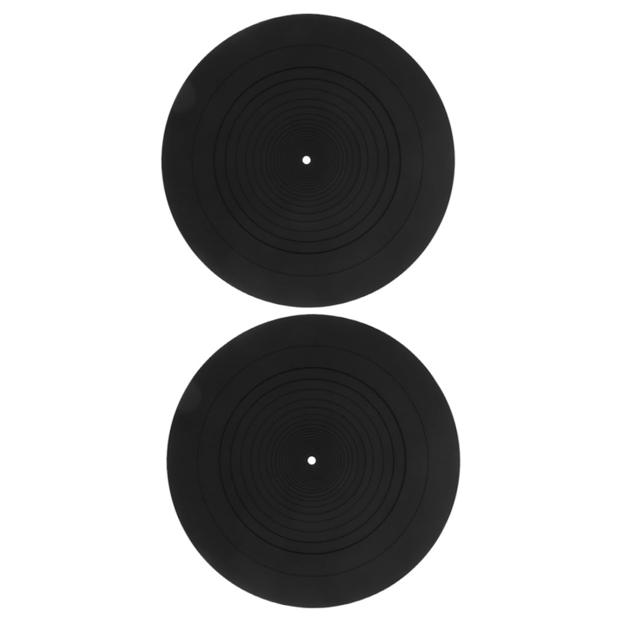 TOYANDONA 2stücke Silikonmatte für Plattenspieler Schallplatten-plattentellermatte Vinyl-plattenspielerauflage Plattenspielerzubehör Antistatische Matte Ersatz-slipmat Stable Unterlage