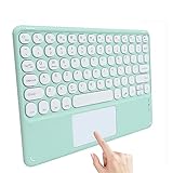 Wireless Bluetooth Keyboard with Touchpad for iPad Ultra-Slim Ergonomic Small Rechargeable Wireless