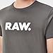 G-STAR Raw Men's Holorn Graphic Crew Neck Short Sleeve T-Shirt, RAW: Gs Grey, Small