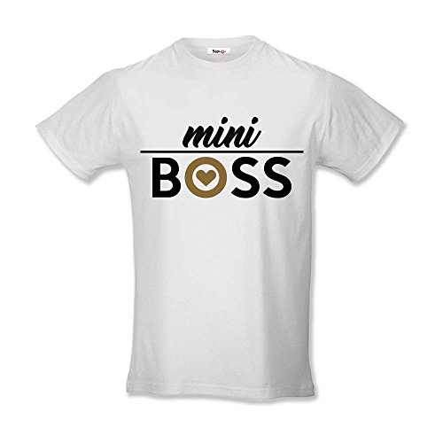 T Shirt Bambino Idea Regalo Bimbo Mini Boss Maglia...