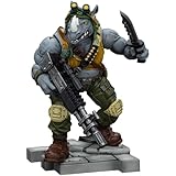 JOYTOY TMNT Rocksteady 1/18 TMNT-Rocksteady Action Figure, Removable Weapons Character Figure, Posable Joints, 4.5-Inch Collectible Model, Birthday Gift