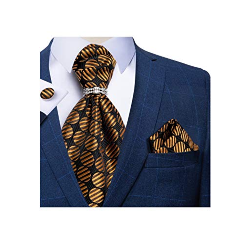 Conjunto de corbata y accesorios de seda para hombre