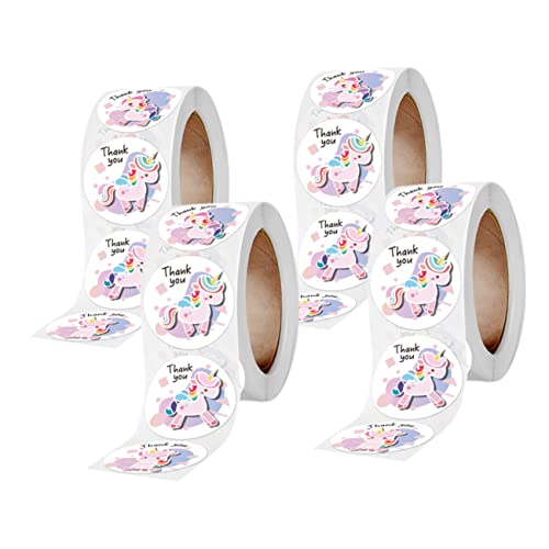 Stobok 8 Rolls Bags For Shower Favors Gift Envelopes Easter Pattern Sealing Birthday Unicorn Label Stickers Tag New With Rainbow Decorative Bag Multifunctional Wrapping Party Cartoon You #TOP2