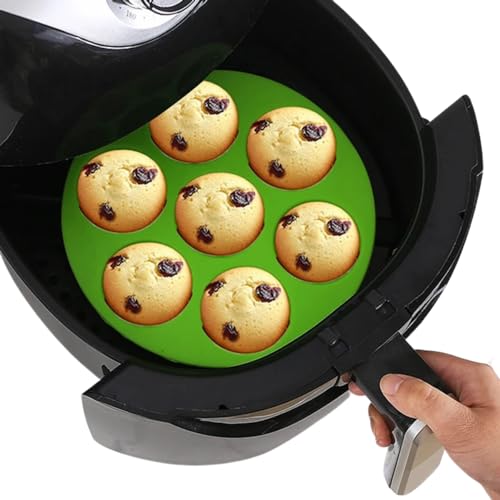 Forma para Cupcake para Airfryer de Silicone Antiaderente Forno Cupcake Pudim Muffin Petit Gateau As