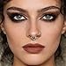 DOEARKO 16G Septum Rings 8mm High Polish Stainless Steel Nose Rings Hypoallergenic Clicker Hoops for Women & Men Fashion Nose Piercing Jewelry (609Silver-8MM)
