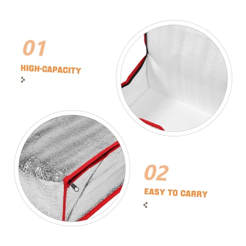 Foldable Insulated Thermal Box Liners Portable Aluminum Food Storage Pouch for Seafood Enhanced Insulation Flat Bottom Design for Optimal Temperature Control3