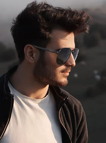 Luenx Aviator Sunglasses Polarized For Men Women-Non Mirror Driving Uv 400 Protection(All Black) #TOP7