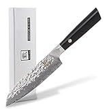 PERFEKT ALS GESCHENK - Das Universalmesser ist die perfekte Geschenkidee zu Weihnachten. Das Damaszener Profimesser ist ein besonderes Weihnachtsgeschenk für Männer, Frauen und Messerliebhaber!