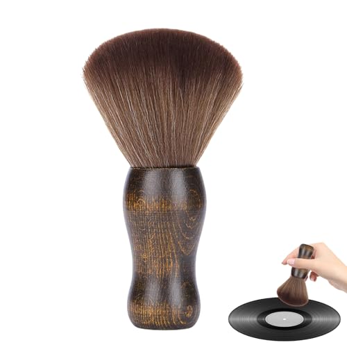 Vinyl Record Cleaning Brush - Anti-Static Dust Record Cleaner for Vinyl - Wooden Vinyl Cleaner