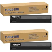 خرطوشة حبر T-FC415U أسود عالي السعة T-FC415U-K متوافقة مع طابعات Toshiba e-Studio 2515AC 3015AC 3515AC 4515AC 5015AC | 39000 صفحة ، 2 حزمة