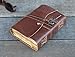 GrassLanders Pure Leather Key Jounal | Handmade leather journal- 200 vintage pages | A5 size - 8x6 inches | Brass key on top | Gift for Her