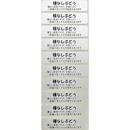 Amazon Co Jp ぶどう銀シール 57 14mm長方形 500枚 10枚 50ｼｰﾄ 種なしぶどう 注意書き 銀 文房具 オフィス用品