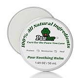 Pawsher Dog Paw Balm - Natural Argan, Grape Seed & Olive Oil - Soothing Paw Balm Dogs Lick Safe - Protects, Moisturizes & Heals Dry Cracked Paws, Nose & Elbow - All Weather Dog Paw Protector - 1.69 oz