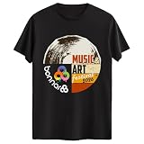 Radiate Positivity Retro Hippie T-Shirt – Bonnaroo Music Festival Inspired Tee – Good Vibes Only Boho Camping Shirt Large